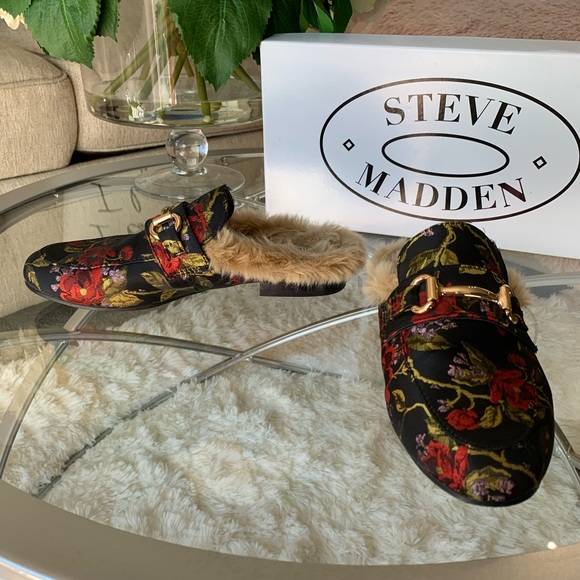 Steve Madden Size 6 Jill Floral Mule Loafer. Excellent pre-like be condition. - Picture 8 of 9